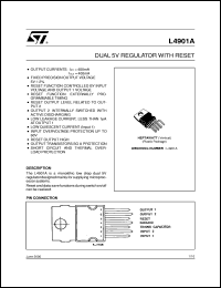 L4901A datasheet: DUAL 5V REGULATOR WITH RESET L4901A