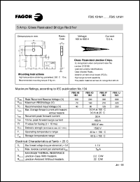 FBI5.1J1M1 datasheet: 600 V, 5 A glass passivated bridge rectifier FBI5.1J1M1