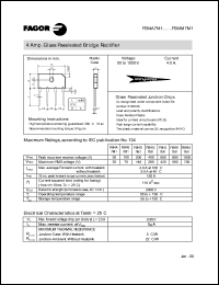 FBI4J7M1 datasheet: 600 V, 4 A glass passivated bridge rectifier FBI4J7M1