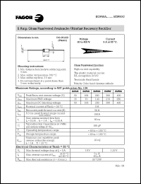 EGP50F datasheet: 300 V, 5 A glass passivated avalanche ultrafast recovery rectifier EGP50F