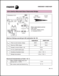 1SMZG06GP datasheet: 600 V, 0.8 A surface mounted glass passivated bridge 1SMZG06GP