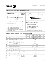 1N5401GP datasheet: 100 V, 3 A glass passivated junction rectifier 1N5401GP