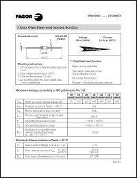 1N5402GP datasheet: 200 V, 3 A glass passivated junction rectifier 1N5402GP