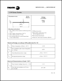 BZY97C16GP datasheet: 16 V, 25 mA, 1.5 W zener diode BZY97C16GP