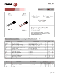 FS0201BA datasheet: 200 V, sensitive gate SCR FS0201BA