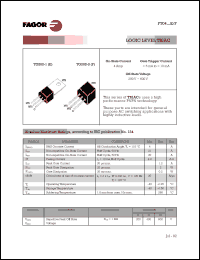 FT0409BF datasheet: 200 V, 10 mA logic level TRIAC FT0409BF