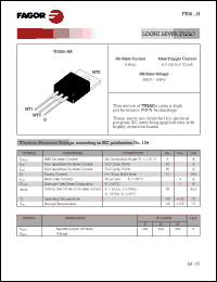 FT0608MH datasheet: 600 V, 10 mA logic level TRIAC FT0608MH