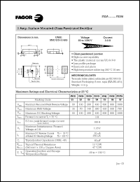 FS3B datasheet: 100 V, 3 A surface mounted glass passivated rectifier FS3B