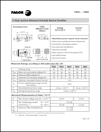 FSS23 datasheet: 30 V, 2 A surface mounted schottky barrier rectifier FSS23