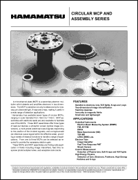 F2224-14 datasheet: Circular MCP and assembly series. For analytical instruments, electron tibe, cosmic measurement, high energy physics F2224-14