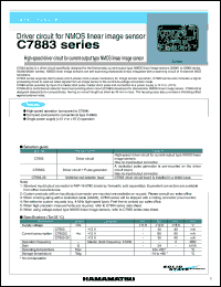 C7883G datasheet: Supply voltage: +12.0V; high -speed driver circuit for NMOS linear image sensor. C7883G