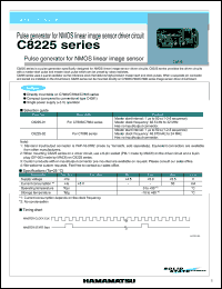 C8225-01 datasheet: Supply voltage: 0.5-7V; pulse generator for NMOS linear image sensor driver circuit C8225-01