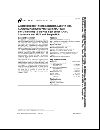 ADC12032CIWM datasheet: Self-Calibrating 12-Bit Plus Sign Serial I/O A/D Converters with MUX and Sample/Hold ADC12032CIWM