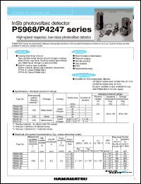 P5968-200 datasheet: 0.5Vdc; 100mW; InSb photovoltaic detector: high speed response, low-noise photovoltaic detector P5968-200