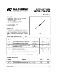 BZW04-102 datasheet: TRANSIL BZW04-102