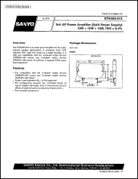 STK401-240 datasheet: 2-channel,  25+25W AF power amplifier (split power supply) STK401-240