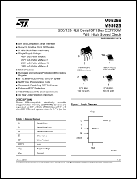 M95128-DL5T datasheet: 128 Kbit (16K x8)serial SPI bus EEPROM with high speed clock, operating = 4.5 V to 5.5 V M95128-DL5T