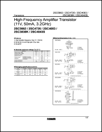 2SC5662 datasheet: High-frequency amplifier transistor (11V, 50mA, 3.2GHz) 2SC5662