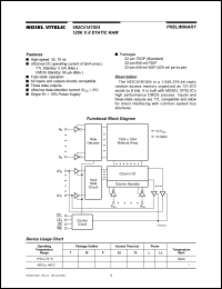 V62C5181024LL-35WI datasheet: 128K x 8 CMOS static RAM, 35ns, low low power V62C5181024LL-35WI