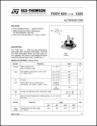 TODV825 datasheet: ALTERNISTORS TODV825