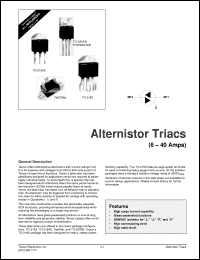 Q7025J6 datasheet: Alternistor triac, 25A, 700 Volt Q7025J6