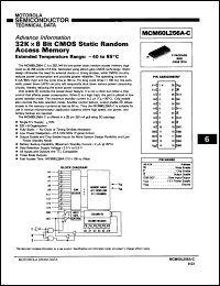 MCM60L256AFC10R2 datasheet: 32K x 8-bit CMOS static random access memory MCM60L256AFC10R2