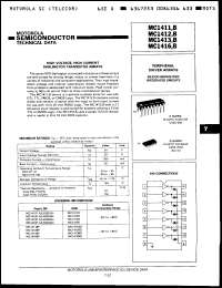 MC1416D datasheet: High voltage, high current darlington transistor arrays MC1416D