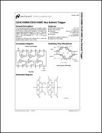 5962-8550101CA datasheet: Hex Schmitt Trigger 5962-8550101CA