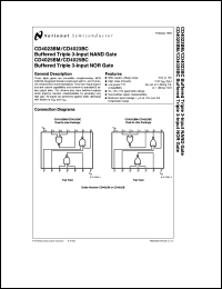 CD4025BMJ/883 datasheet: Buffered Triple 3-Input NAND/NOR Gate [Life-time buy] CD4025BMJ/883