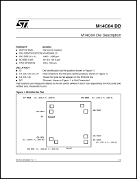 M14C04_DD datasheet: M14C04 DIE DESCRIPTION M14C04_DD