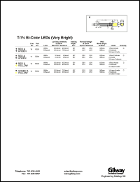 E203 datasheet: T-1 3/4 bi-color LED (very bright). Red & green. E203