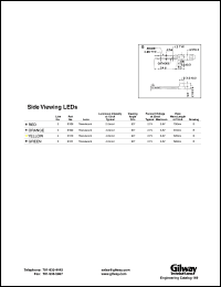 EA20 datasheet: Yellow, right angle, attachable LED. Lens diffused. Max.luminous intensity at 10mA 20.0mcd. Typ. forward voltage at 20mA 2.1V. EA20