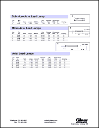 7159 datasheet: Axial lead lamp. 6.3 volts, 0.250 amps. Filament type C-8. 7159