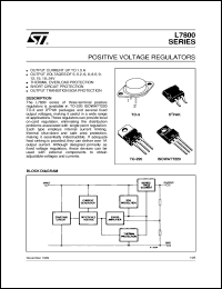 L7805CD2T datasheet: POSITIVE VOLTAGE REGULATORS L7805CD2T