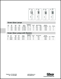 N527 datasheet: Green glow lamp. Color off white, color on green. Circuit voltage 90-115/220. N527