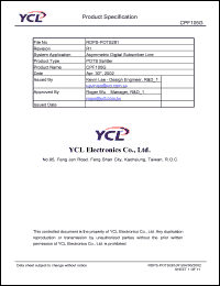 CPF105G datasheet: Product type: POTS splitter. System application: asymmetric digital subscriber line. CPF105G