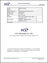 CPF106C datasheet: Product type: POTS splitter. System application: asymmetric digital subscriber line. CPF106C