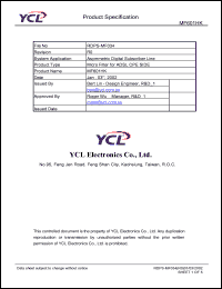 MF601HK datasheet: Product type: micro filter for ADSL CPE side. System application: asymmetric digital subscriber line. MF601HK