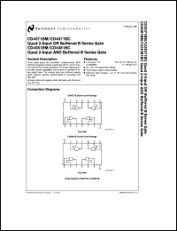 CD4071BMW/883 datasheet: Quad 2-Input OR/AND Buffered B Series Gate CD4071BMW/883