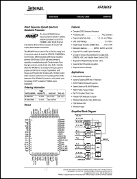 HFA3861BIN96 datasheet: Direct sequence spread spectrum baseband processor HFA3861BIN96