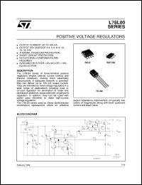 L78L05CZ datasheet: POSITIVE VOLTAGE REGULATORS L78L05CZ