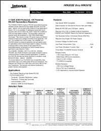 HIN237ECB-T datasheet: +/-15kV, ESD-protected, +5V powered RS-232 transmitters/receivers HIN237ECB-T