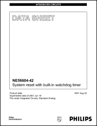 NE56604-42D datasheet: System reset with built-in watchdog timer, 4.2V NE56604-42D