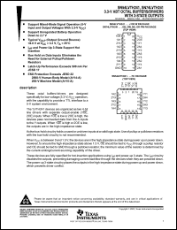 SN74LVTH241DW datasheet: 3.3V ABT octal buffers/drivers with 3-state outputs SN74LVTH241DW