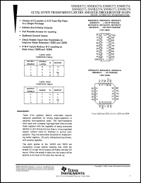 SN74LS374N datasheet: Octal D-type transparent  latches and edge-trigger flip-flop SN74LS374N