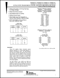 SN74LS373N datasheet: Octal D-type transparent  latches and edge-trigger flip-flop SN74LS373N