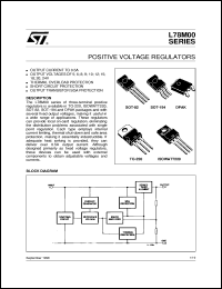 L78M05DT datasheet: POSITIVE VOLTAGE REGULATORS L78M05DT