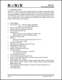 SNC725 datasheet: 16-bit voice processor SNC725