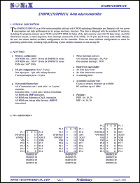 SN8P0211P datasheet: 8-bit microcontroller SN8P0211P