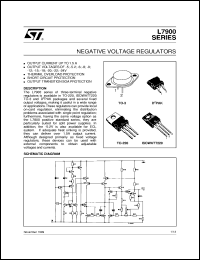 L7905CD2T datasheet: NEGATIVE VOLTAGE REGULATORS L7905CD2T